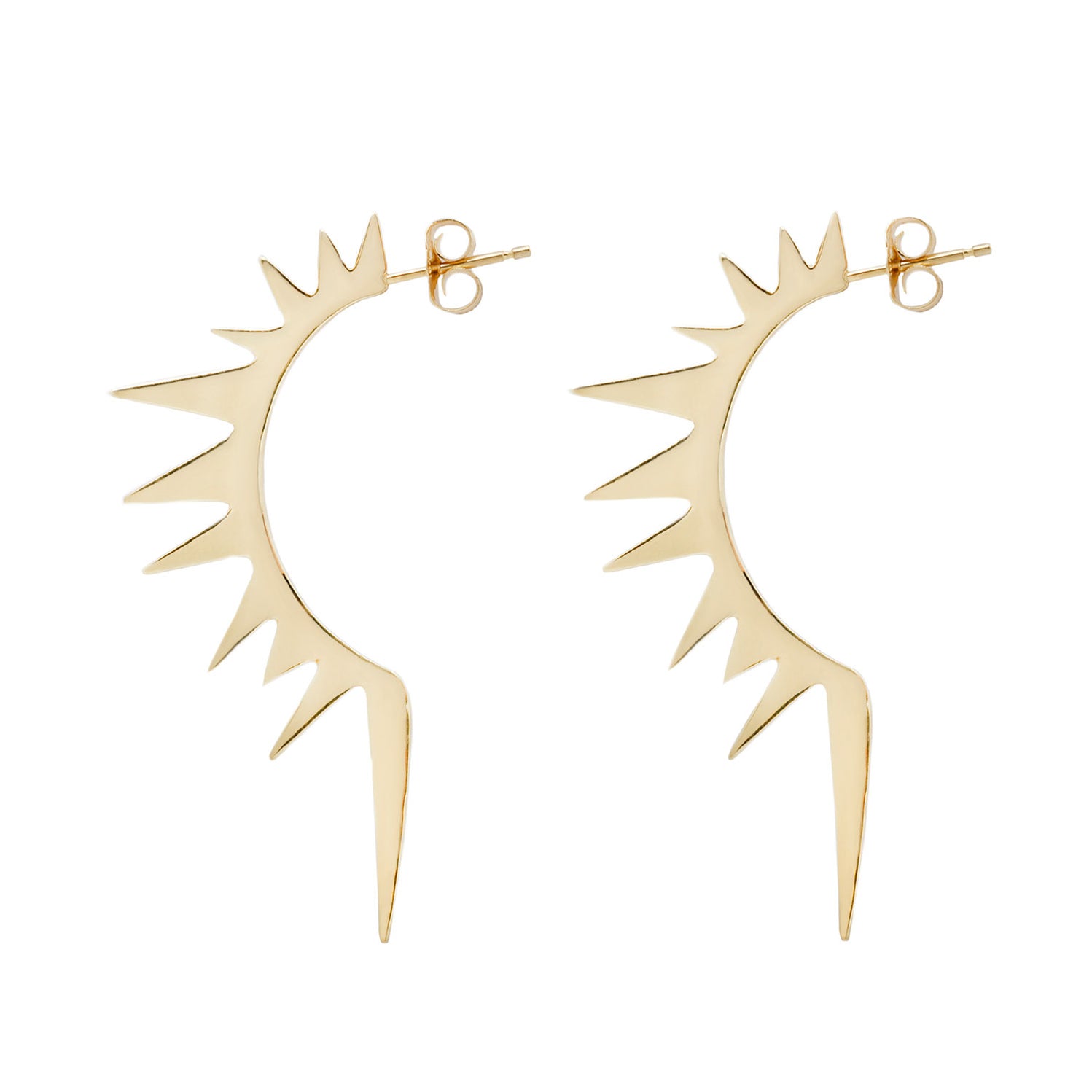 Solar Flare Half Hoop Earrings – ESQUELETO