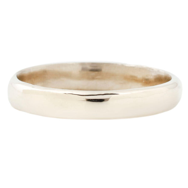 Thin White Gold Men's Band – ESQUELETO