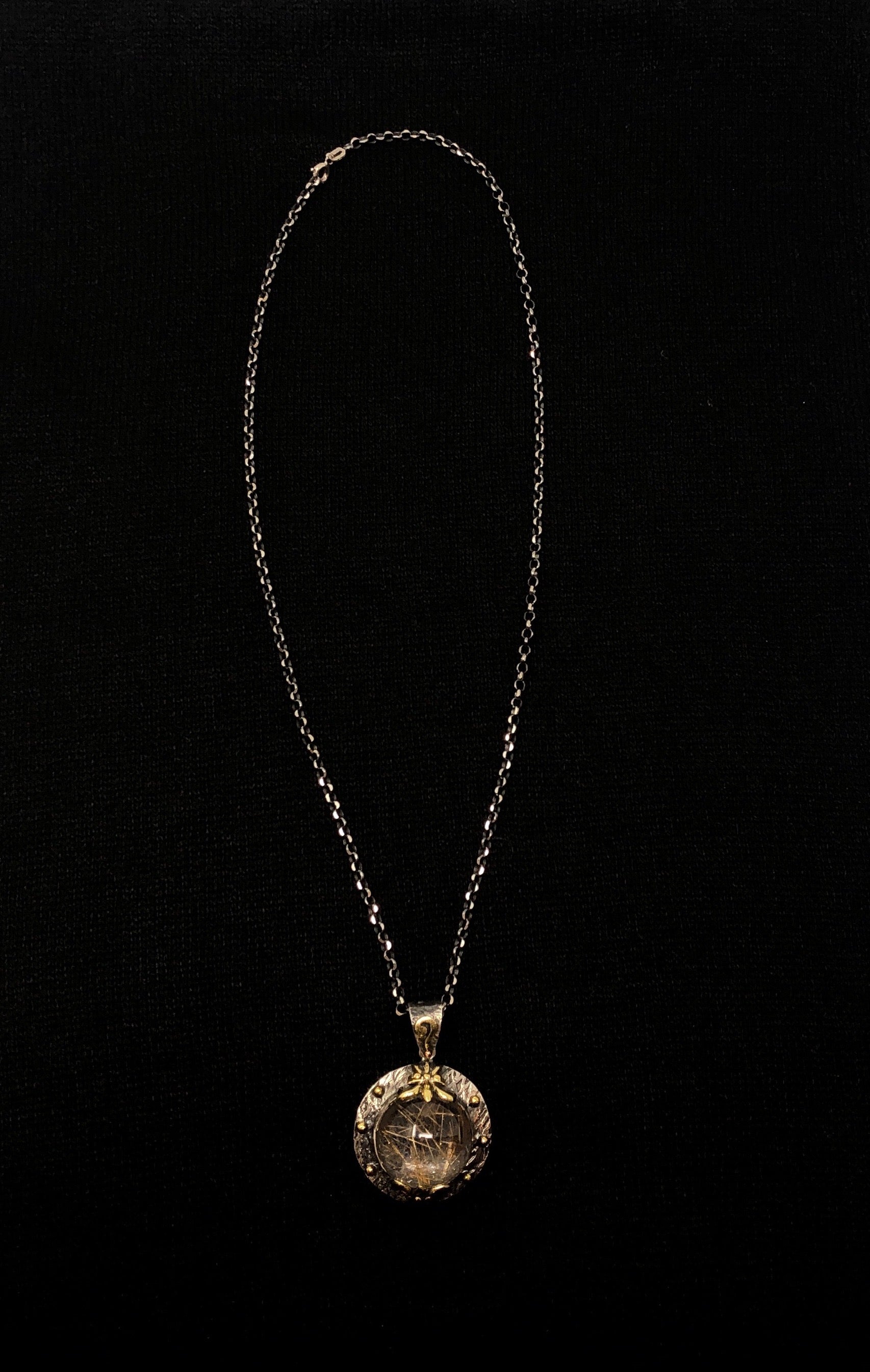 Bora Rutilized Quartz Necklace