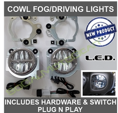 L.E.D [GL1800] FOG LIGHT KIT W/MOUNTING HARDWARE + SWITCH $265.00