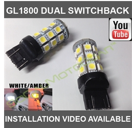 GL1800/F6B SWITCHBACK LED TURN SIGNAL BULBS (WHITE/AMBER) $55.00