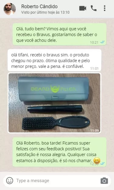 Caneta para a barba