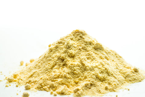 Quercetin powder has a yellow hue to it. 