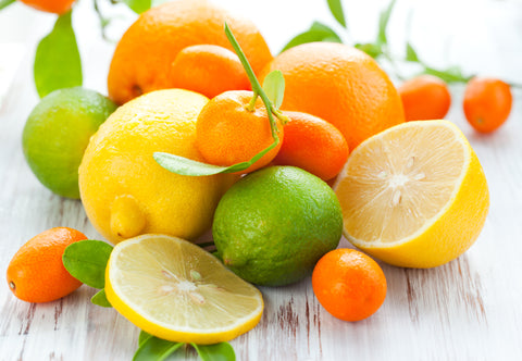 Citrus fruits contain quercetin. 