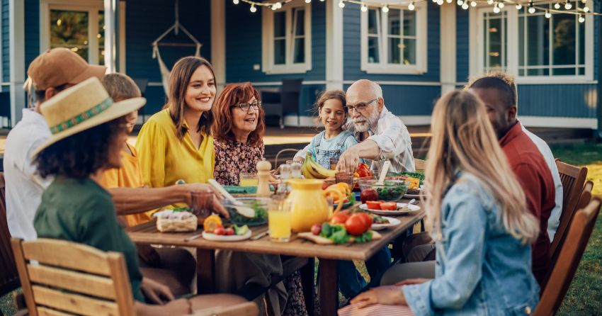 eating together; The Blue Zones: How Stress Management Supports Longevity