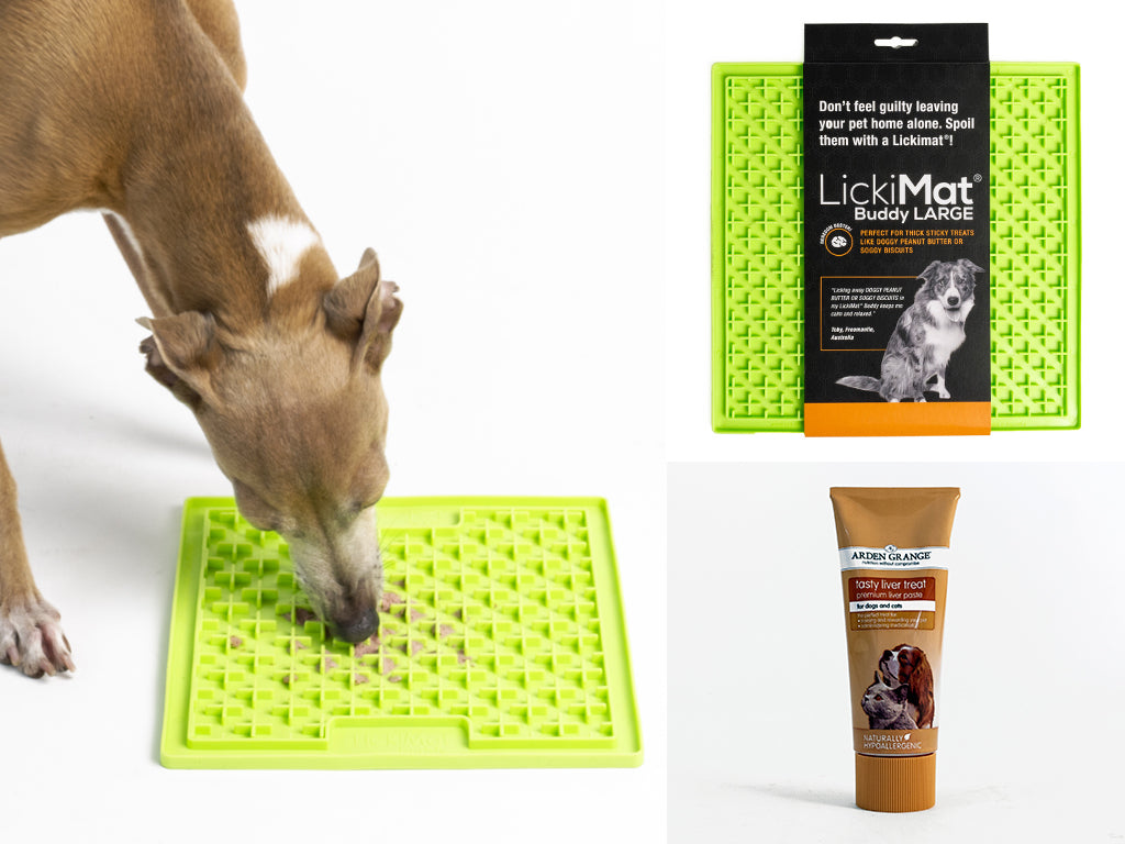 Authentic Lickimat Boredom Buster for Dogs - Perfect with Peanut Butte –  Bark Bistro