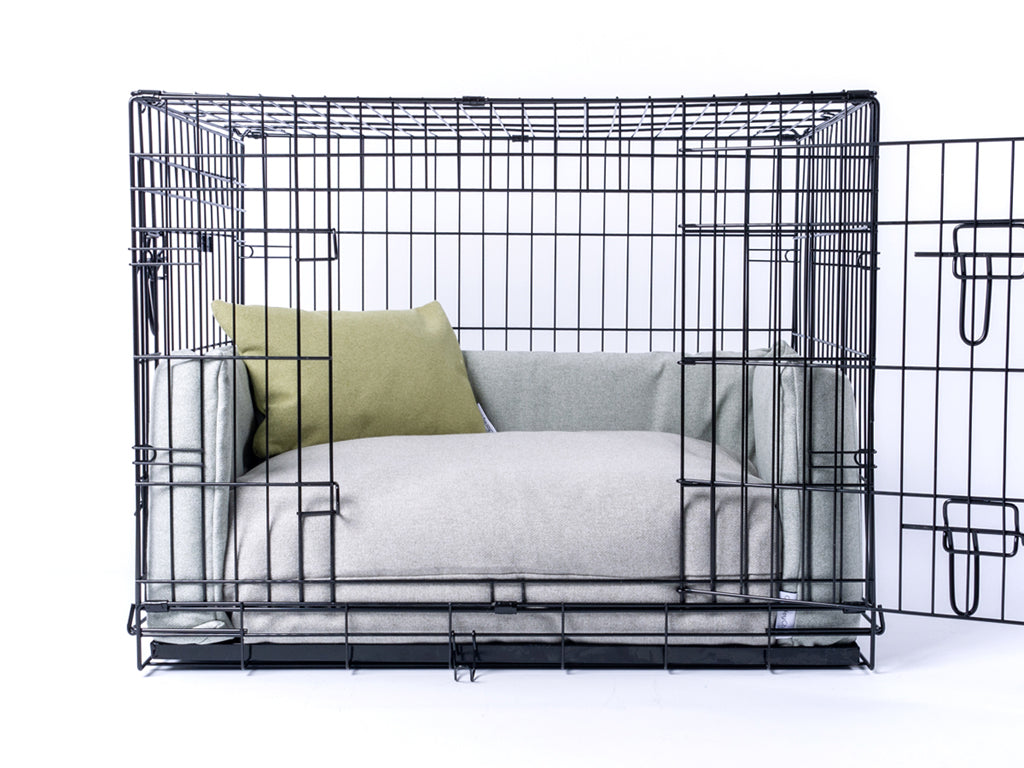 Bed Bumper and Day Bed Mattress Set for a Dog Crate