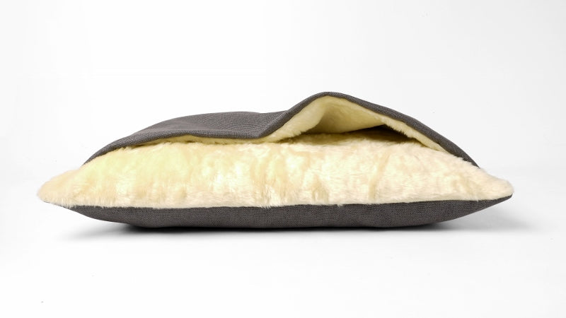 Charley Chau Snuggle Bed in Weave Slate