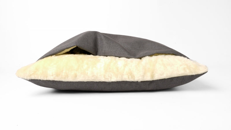 Charley Chau Snuggle Bed in Weave Slate