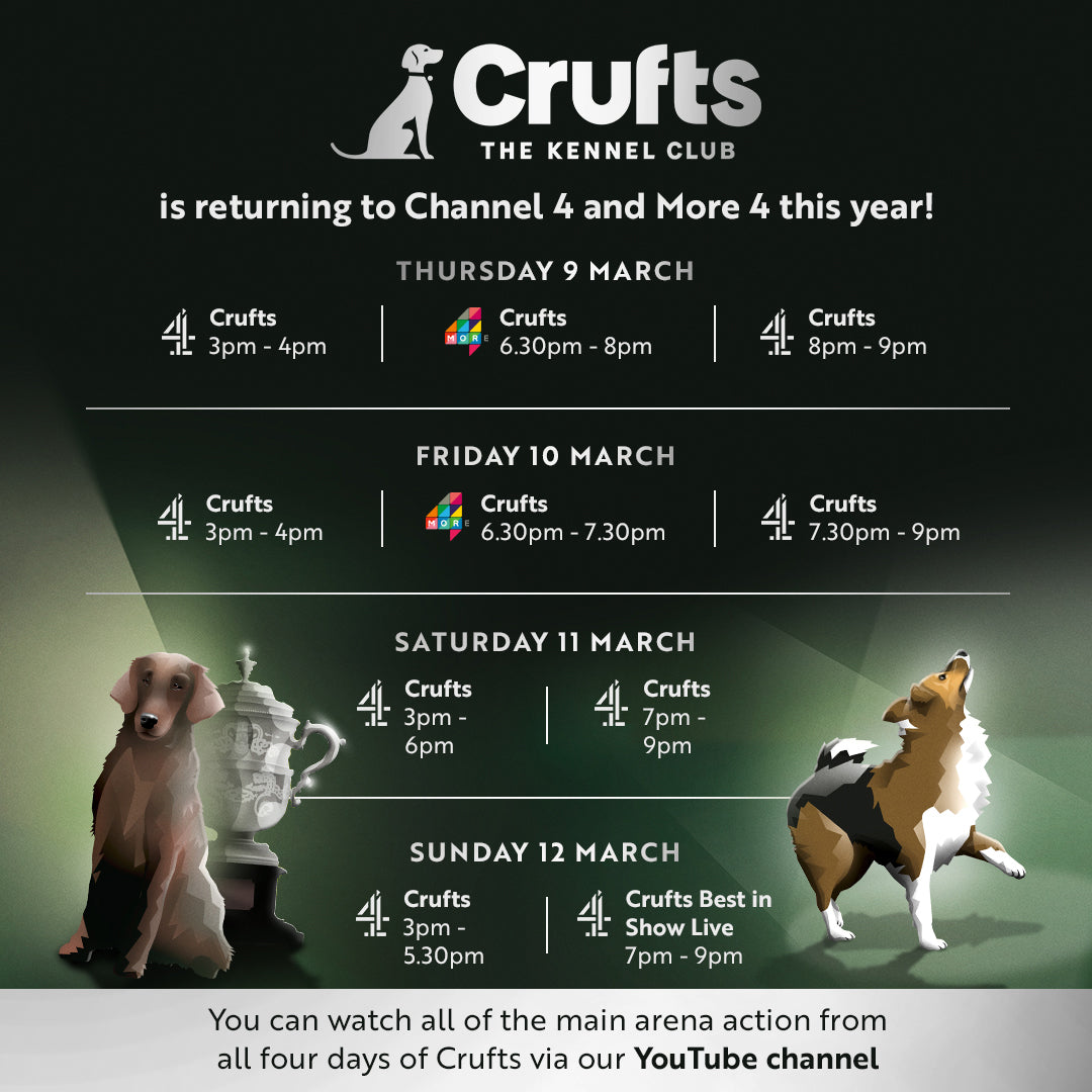 TV coverage schedule for Crufts 2023