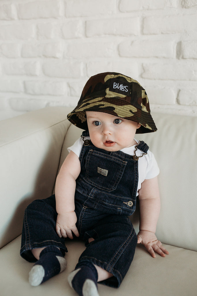 infant camo bucket hat