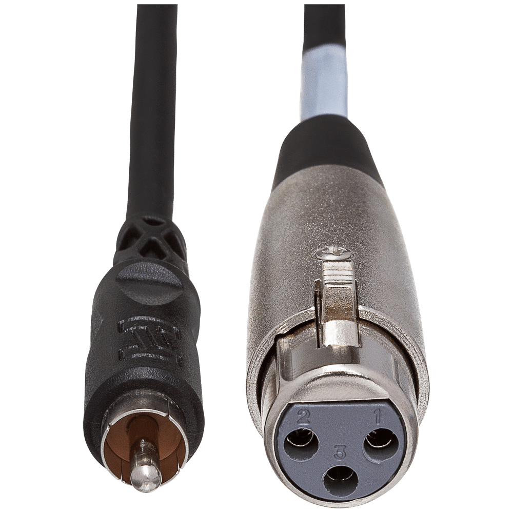 Hosa Unbalanced Interconnect, XLR3F to RCA, 10 ft – XRF-110