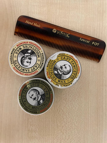 Captain Fawcett Moustache Wax & Comb