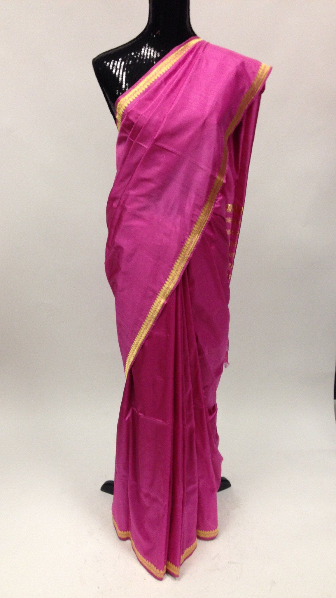 Pure Banarasi Silk Saree Pink – Sarang