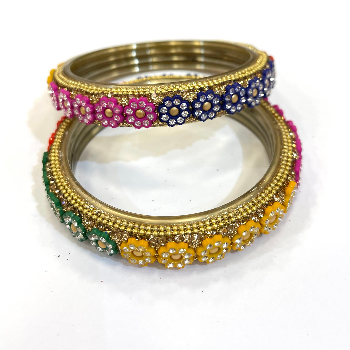 Buy Glass Bangles in Premium Quality With Crystal Cut Stone Work  Online  in India  Etsy