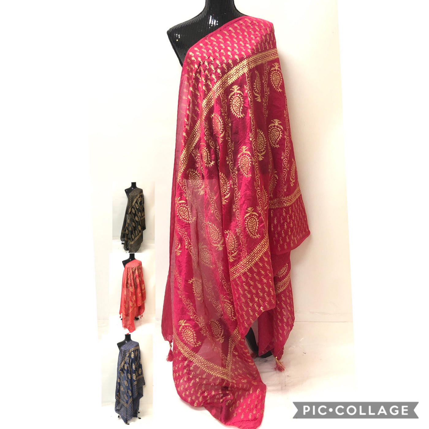 khadi suit dupatta