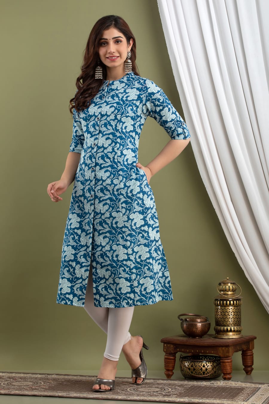 Cotton Casual Wear Long Kurti – Sarang