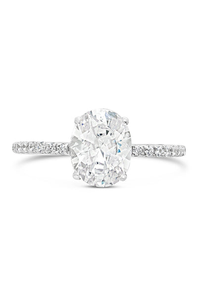 sterling silver engagement rings with cubic zirconia