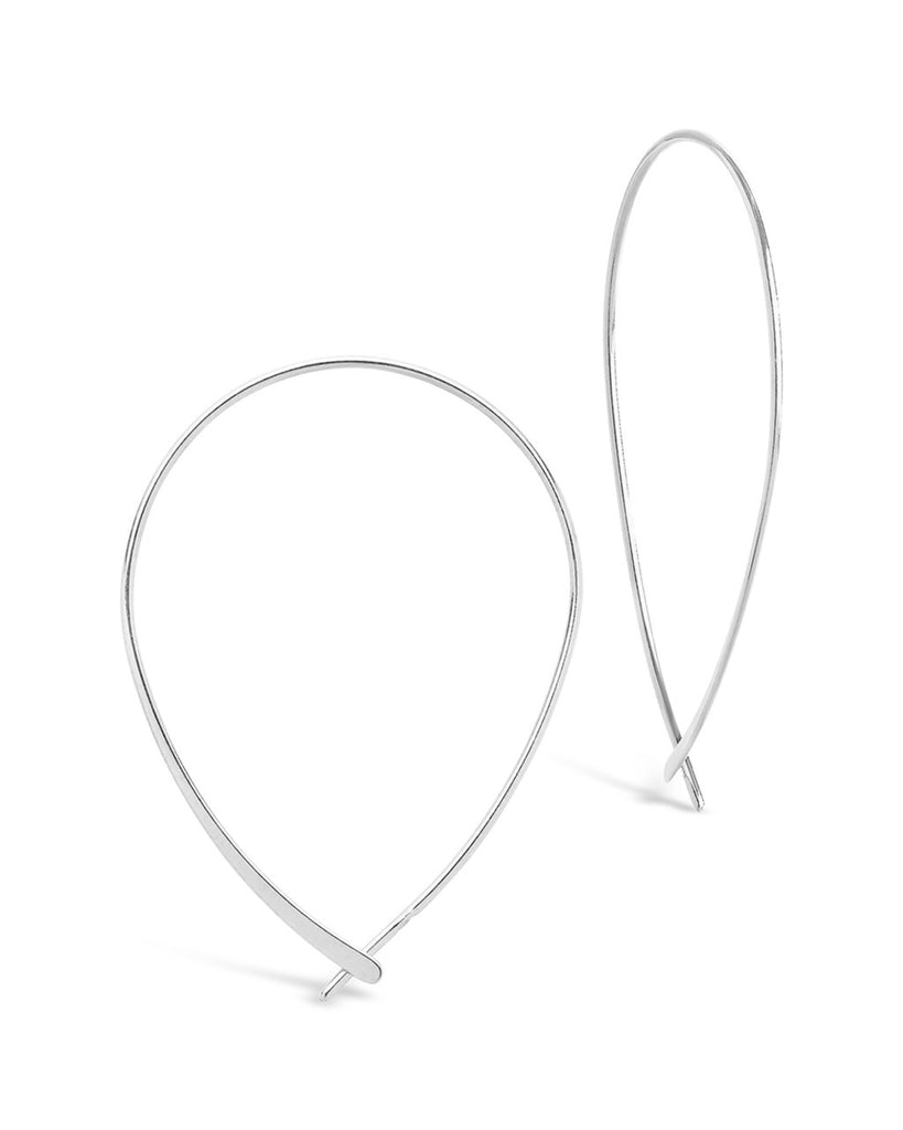 Delicate Threader Hoop Earrings – Sterling Forever