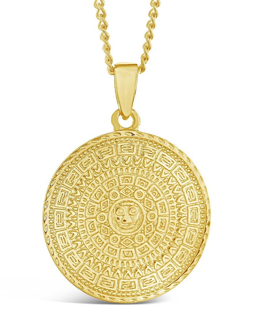 Gold Medallion Necklace Sterling Forever