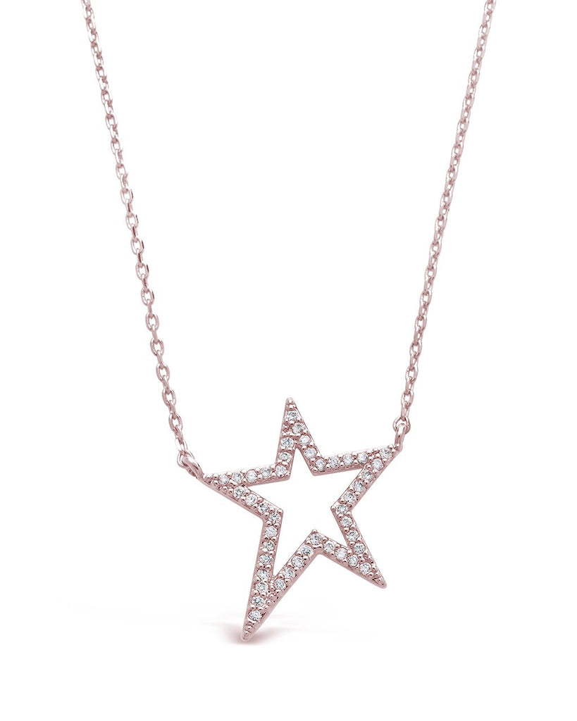 Sterling Silver CZ Star Pendant Necklace – Sterling Forever