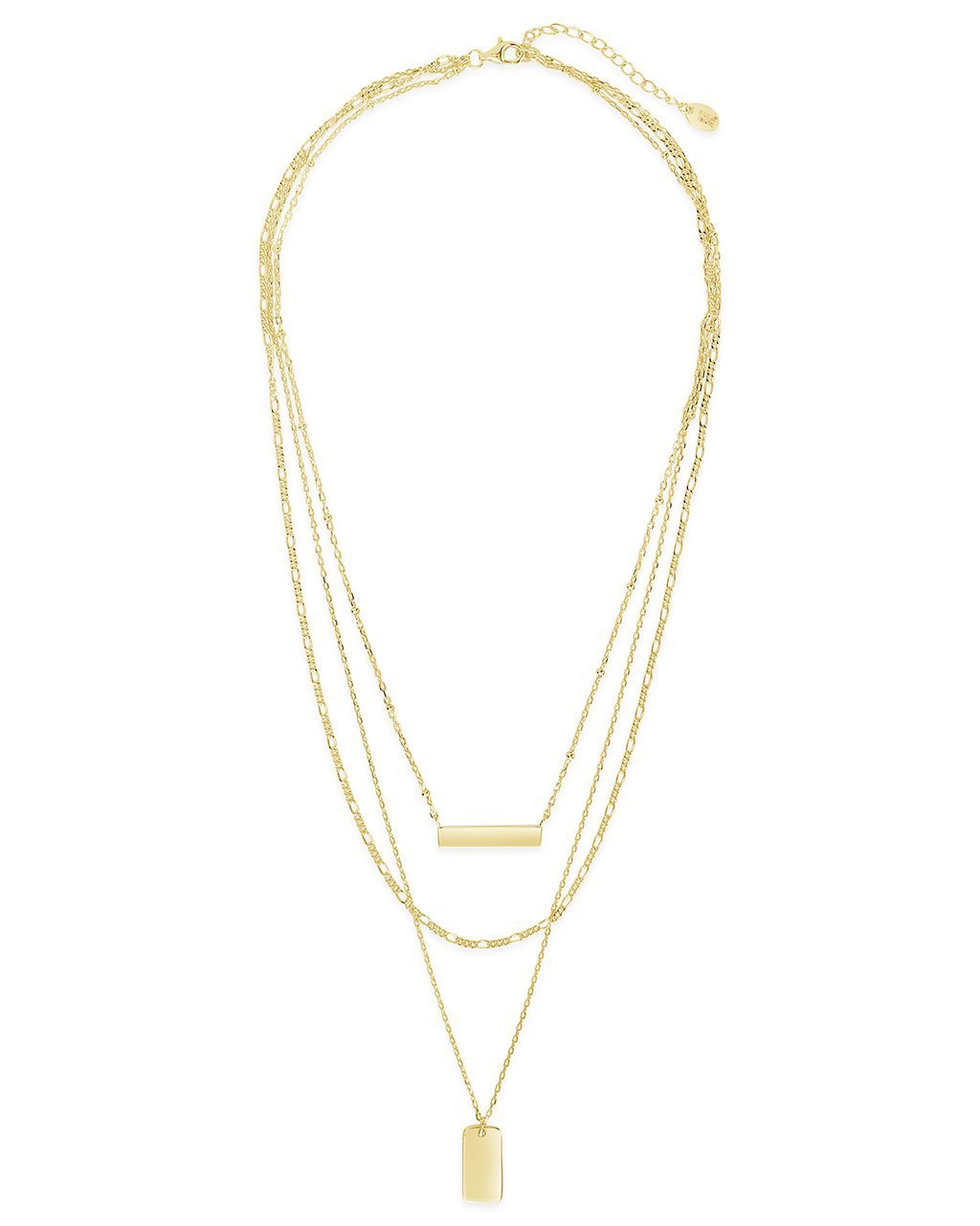 Triple Layered Bar Necklace – Sterling Forever