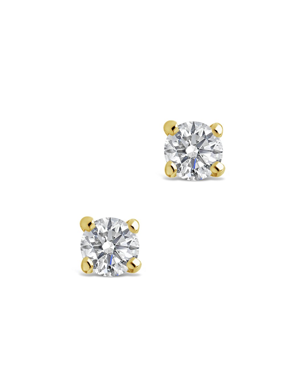 14K Gold 2mm Diamond Studs