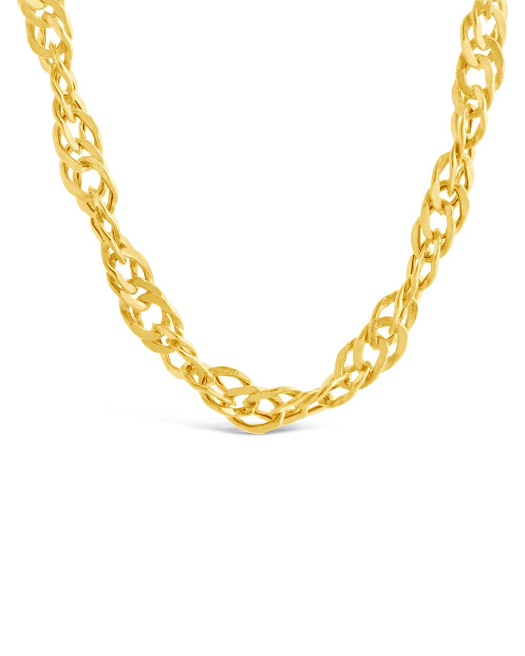 14k yellow gold singapore chain necklace