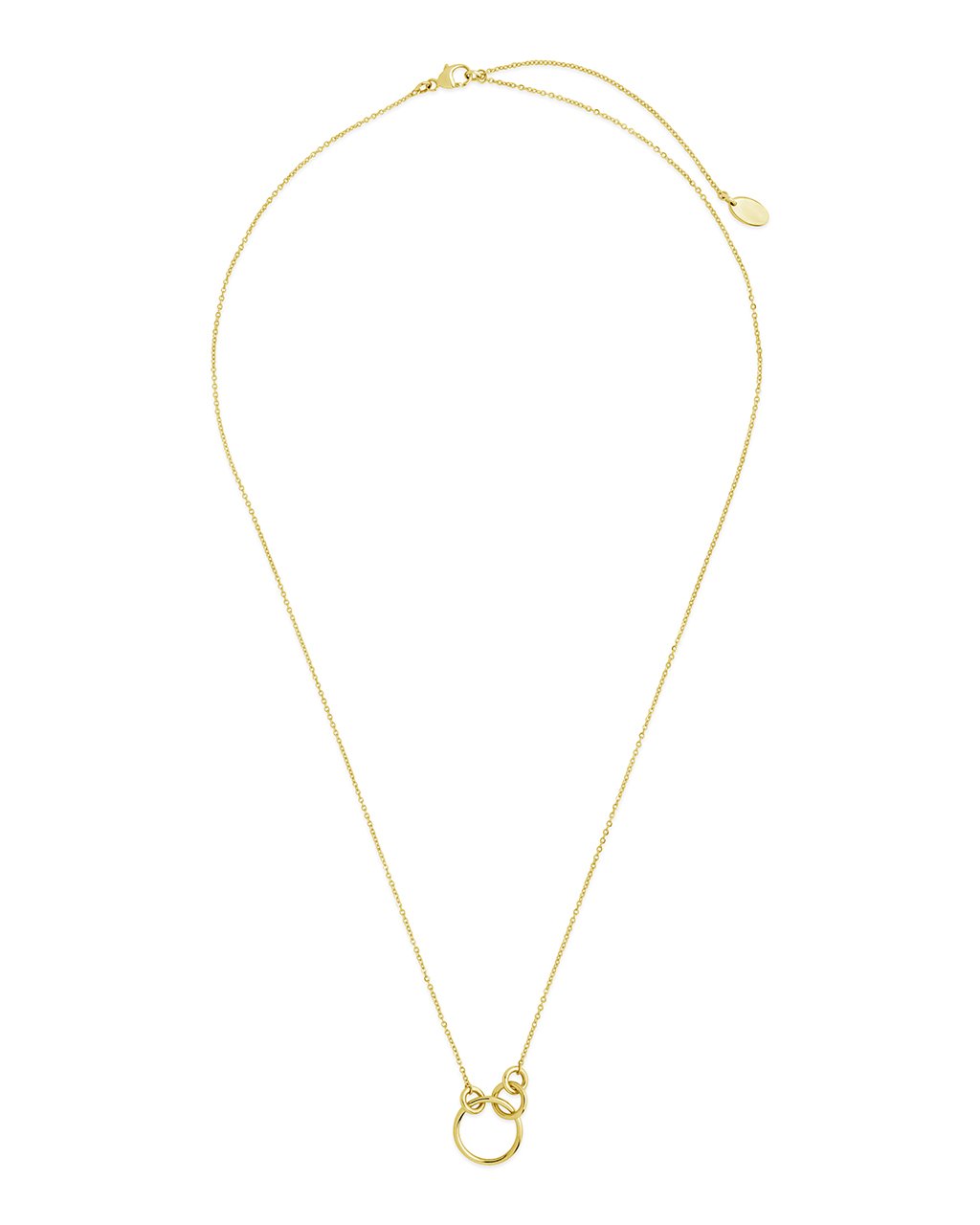 14K Gold Multi Linked Pendant Necklace