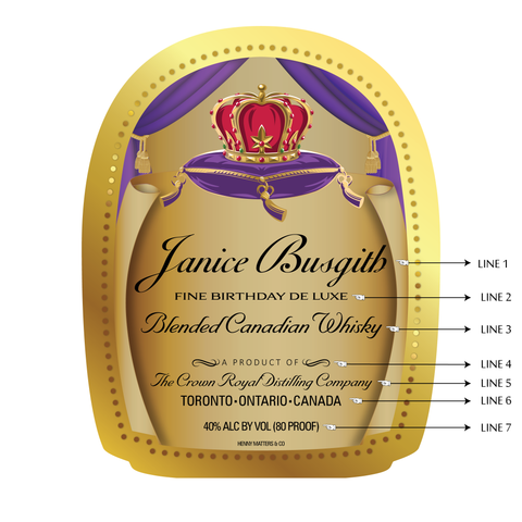 Download 30 Crown Royal Label Template - Labels Database 2020