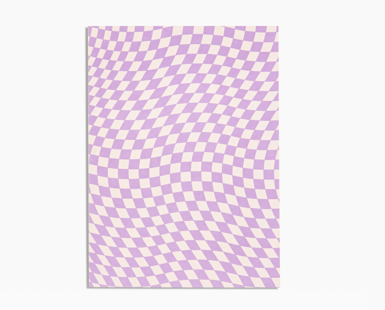 Poketo Object Notebook in Lavender Checker