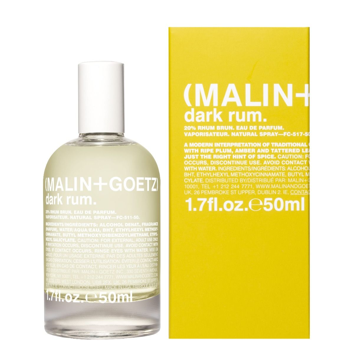 Malin + Goetz Dark Rum Eau De Parfum 1.7fl oz