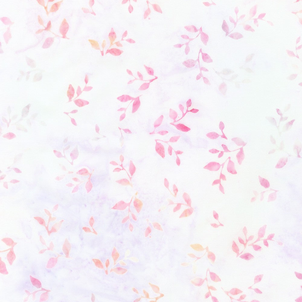 Batik Fabric, Pastel Florals — Cargo Inc