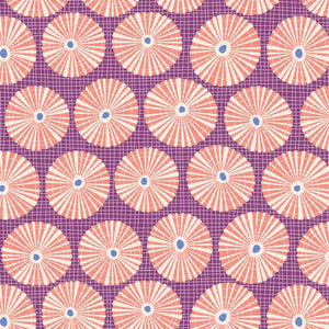 Cotton Beach Quilt Fabric by Tilda's World - Limpet Shell in Lilac Purple - 100323