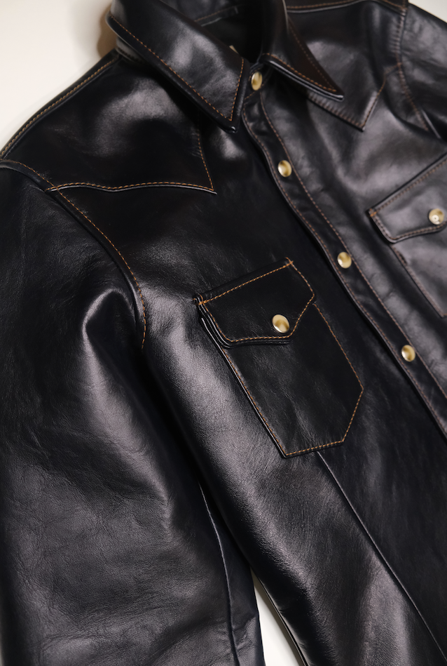 vintage Y´2 LEATHER HORSE HIDE jacket 馬革-