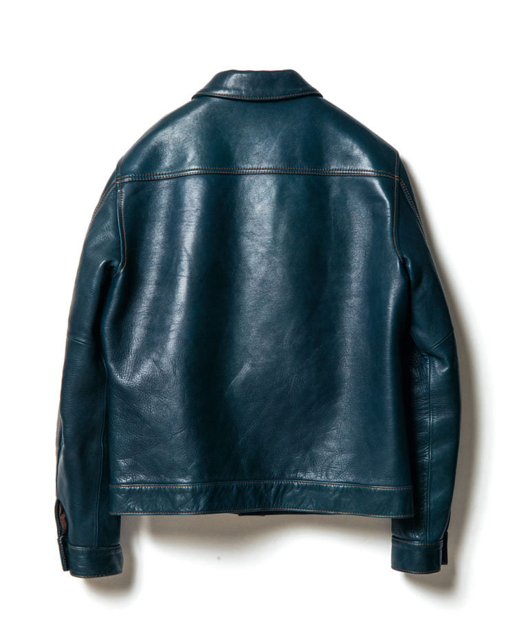 Y'2 Leather IB-140 Indigo Horse Hide Type 1 Jacket - The Shop