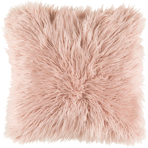 blush fluffy cushions