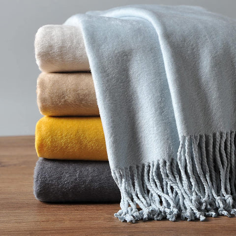 What is the best material for a blanket? Silk Throw Blanket