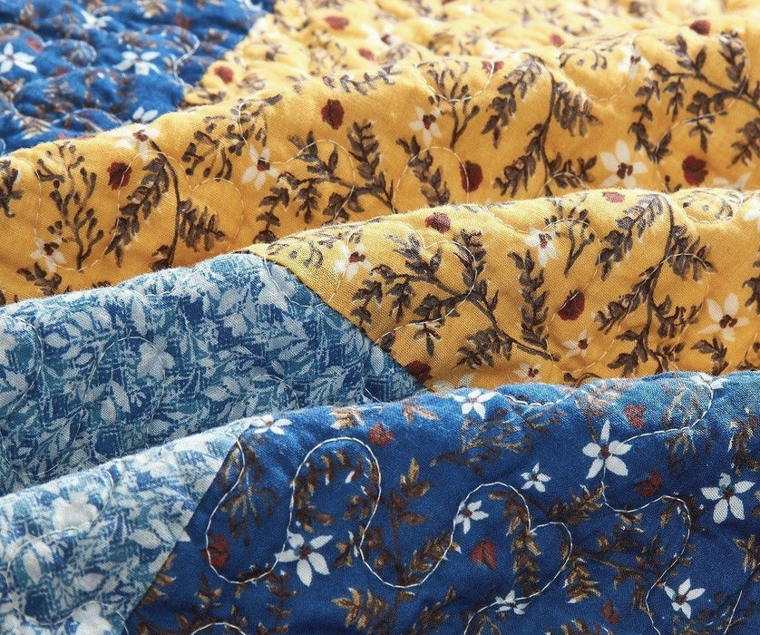 blue and yellow quilt kits