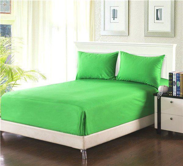 tache 2-3 piece lime green bed sheet fitted sheet bs3pc