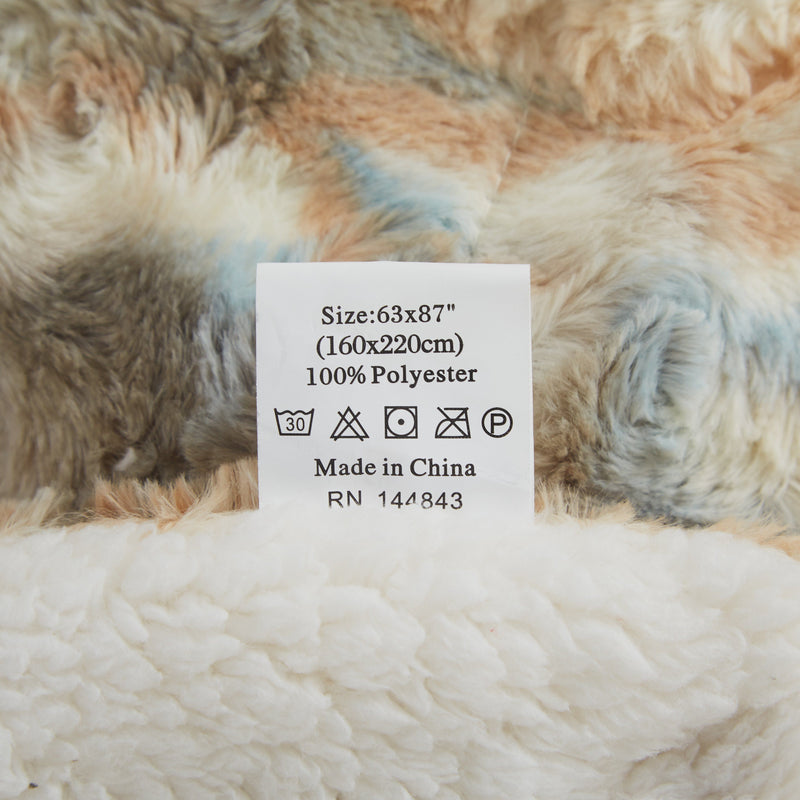 Tache Luxurious Russian Lynx Faux Fur Throw Blanket (DY12)