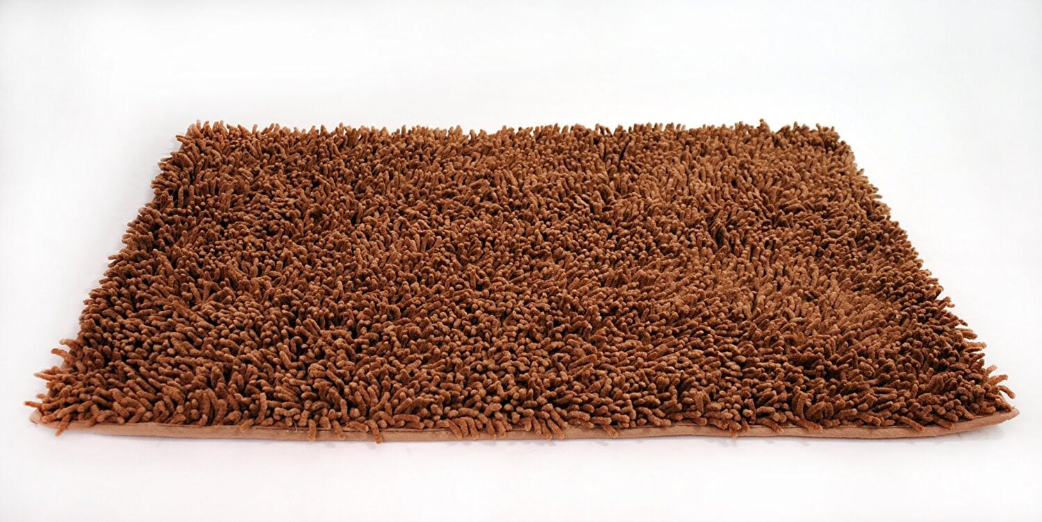 Tache 20x32 Inch Striped Brown and Beige Bathroom Rugs (TARBS2032)