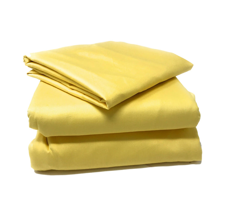 Tache 2 3 Piece 100 Cotton Solid Banana Yellow Duvet Cover Set