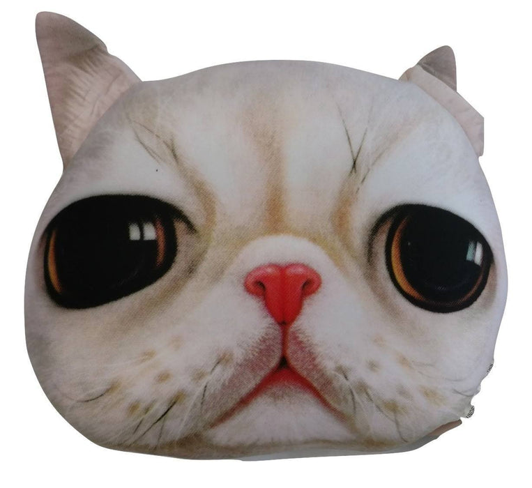 Tache Squishy Cute Cat Realistic Microbead Throw Pillow ...