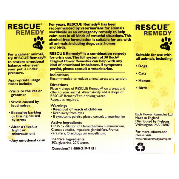 rescue remedy for dogs