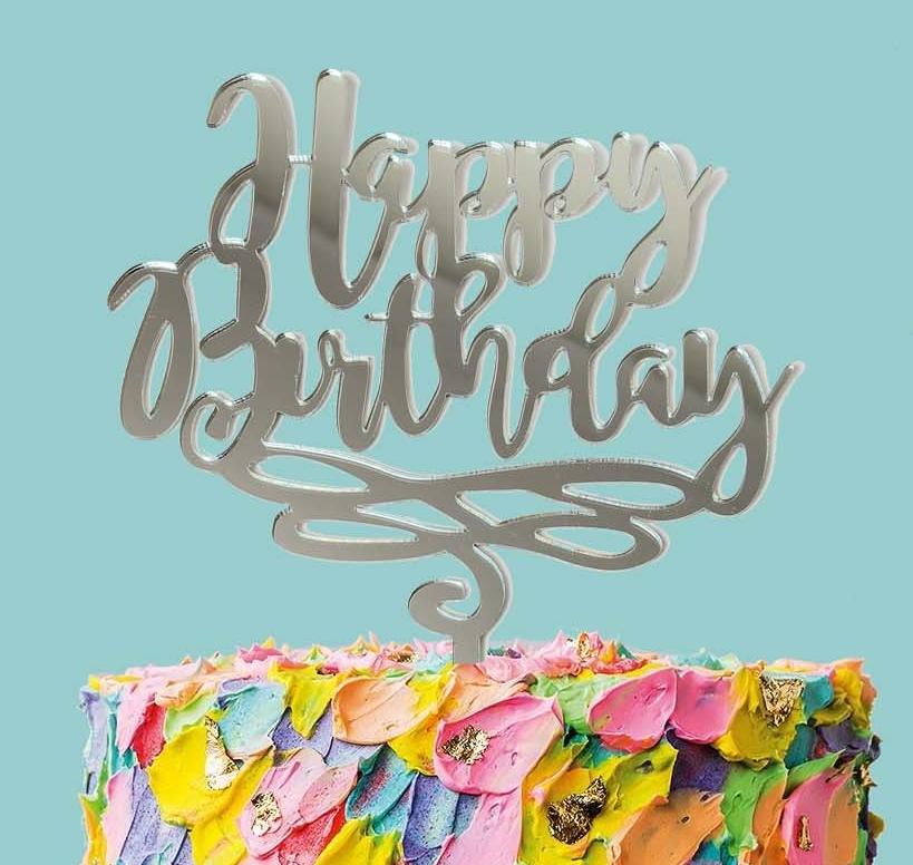 Cake Topper Personnalisé Happy birthday – NV-Sparkle