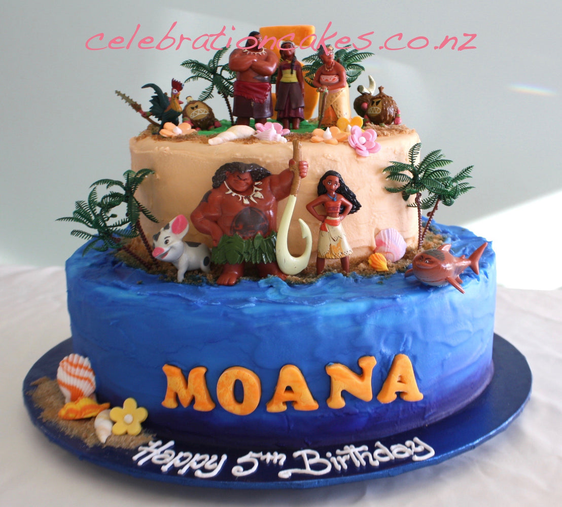Children S Birthday Cakes Celebration Cakes Cakes And Decorating - moana buttercream cake