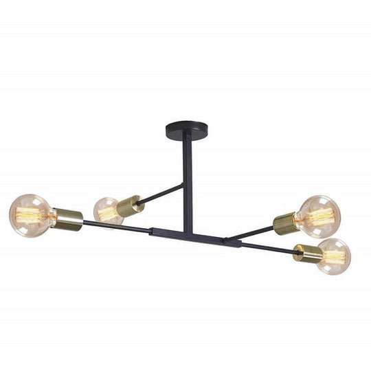 brass semi flush light