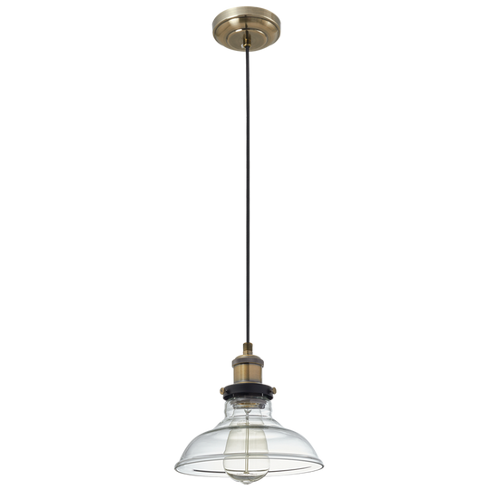 brushed brass pendant light