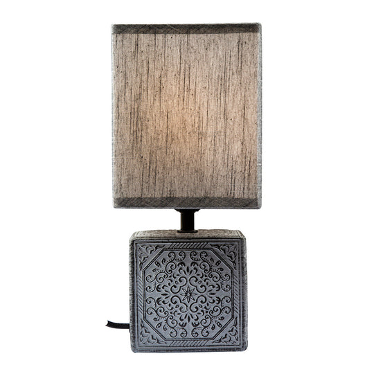 black bed side lamp